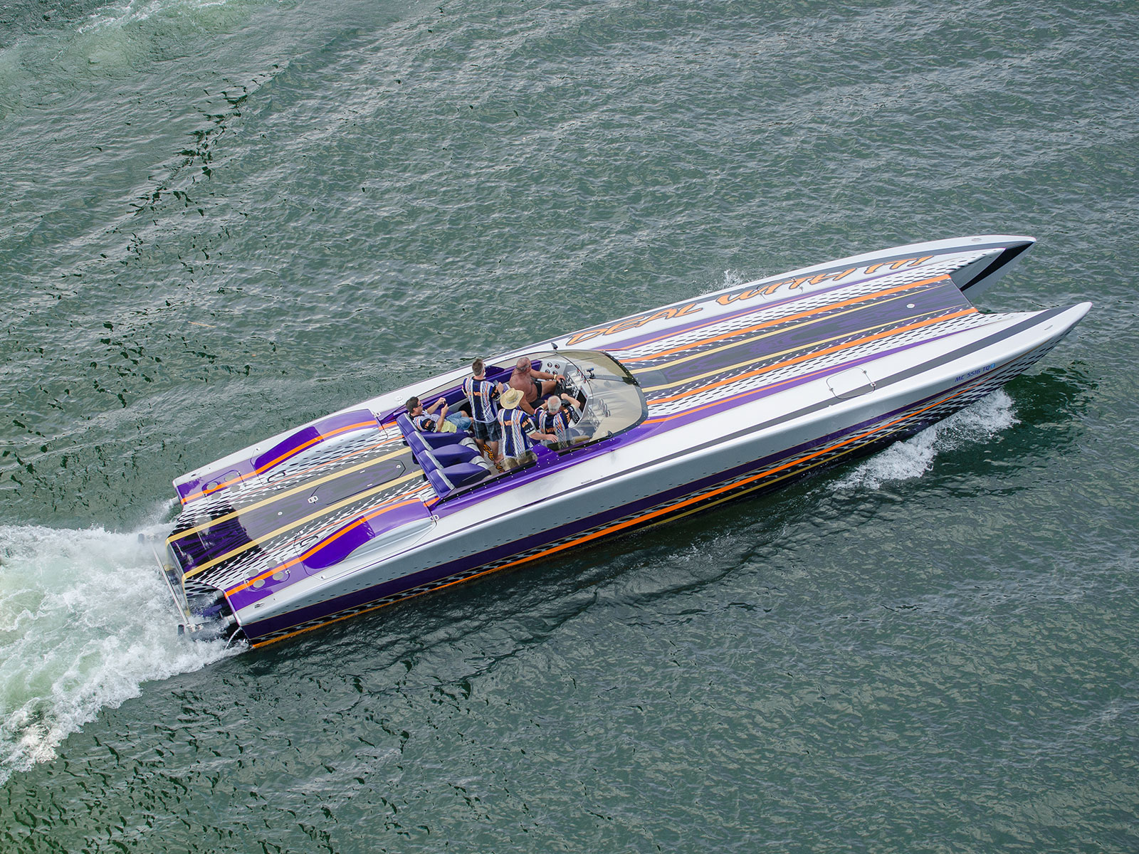 Speed boat at the Poker Run in Somerset, Kentucky