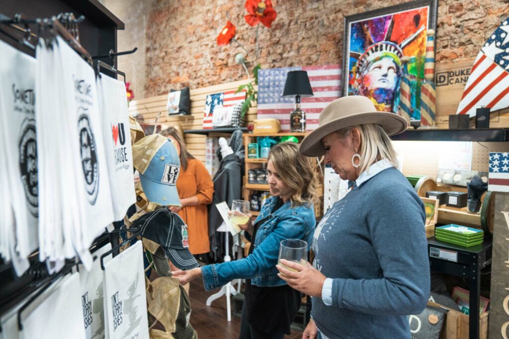 two women shopping